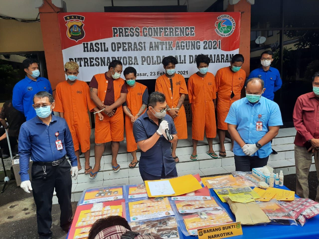 podiumnews.com-Polda Bali Tangkap 72 Tersangka Kasus Narkoba Selama Ops Antik 